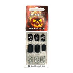 Kiss Impress Press-on Manicure Limited Edition Halloween 30 Nails-Chainz